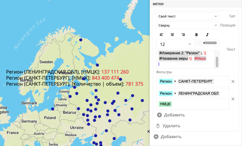 Конфигурация с несколькими фильтрами